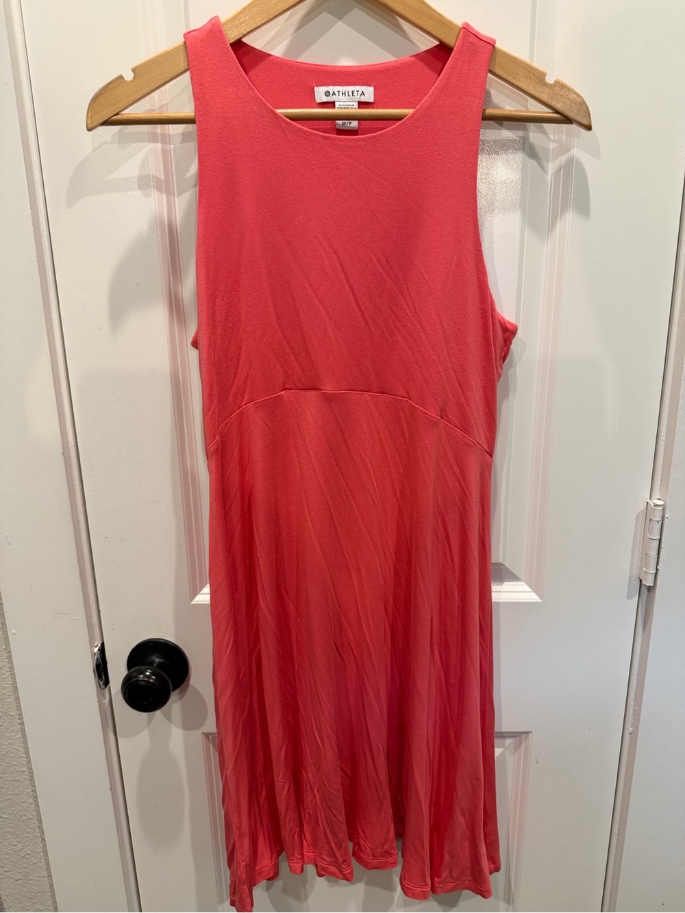 Athleta Coral Sleeveless Midi A-Line Dress